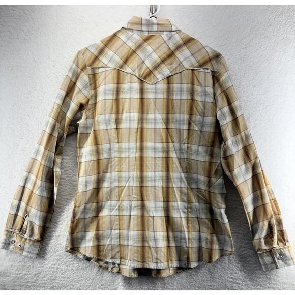 Roper women's Embroidered Pearl Snap Western Long Sleeve Shirt Size Medium - Picture 4 of 4